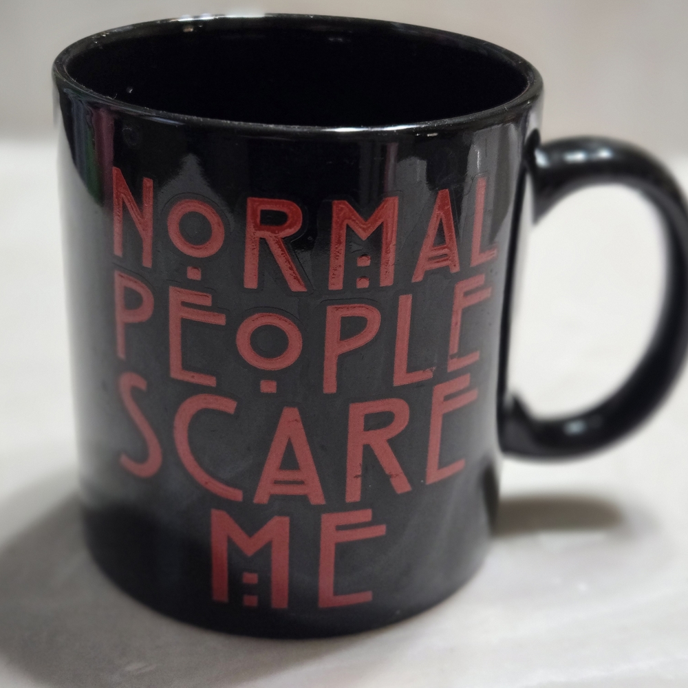 Black and Red Mug - "Normal People Scare Me" American Horror Story
